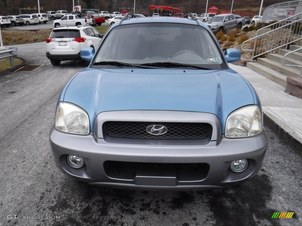 2003 Santa Fe GLS 4WD - Arctic Blue / Gray photo #4