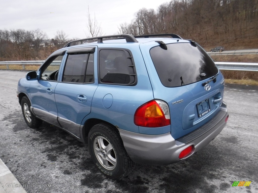 2003 Santa Fe GLS 4WD - Arctic Blue / Gray photo #6