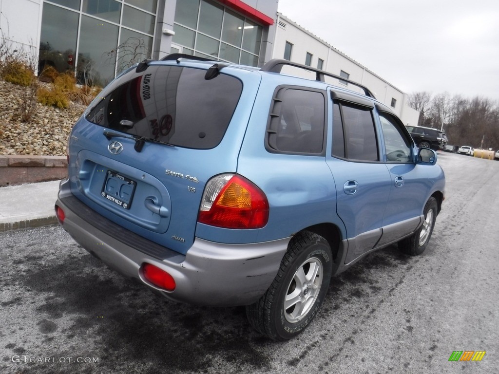 2003 Santa Fe GLS 4WD - Arctic Blue / Gray photo #8