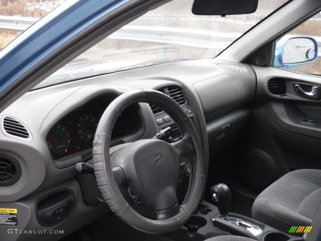 2003 Santa Fe GLS 4WD - Arctic Blue / Gray photo #10