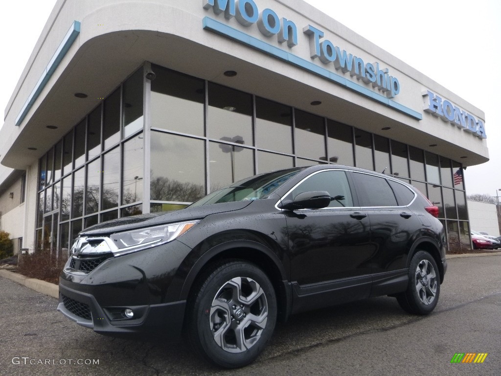 2018 CR-V EX AWD - Dark Olive Metallic / Black photo #1