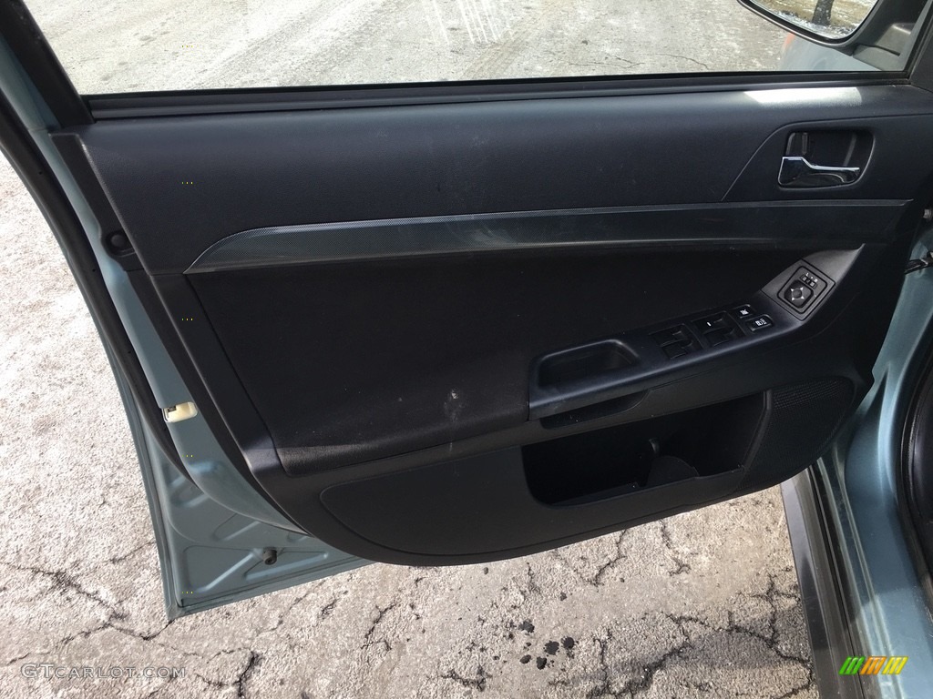 2009 Lancer GTS - Octane Blue Pearl / Black photo #7