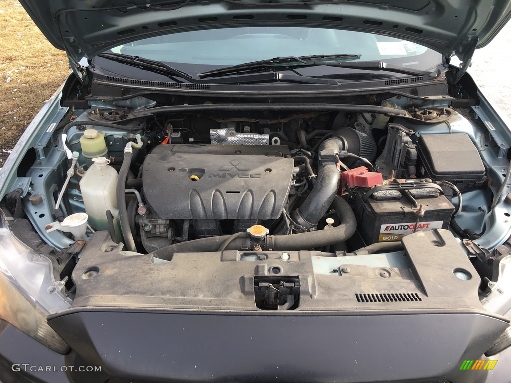 2009 Lancer GTS - Octane Blue Pearl / Black photo #16