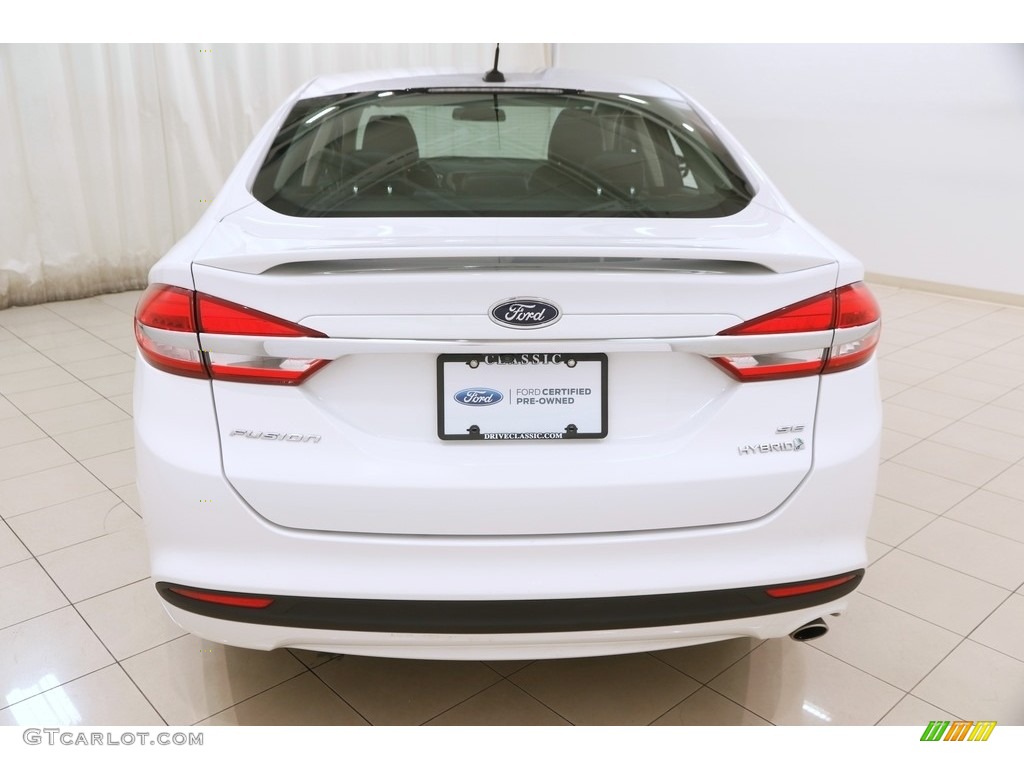 2017 Fusion Hybrid SE - Oxford White / Ebony photo #17