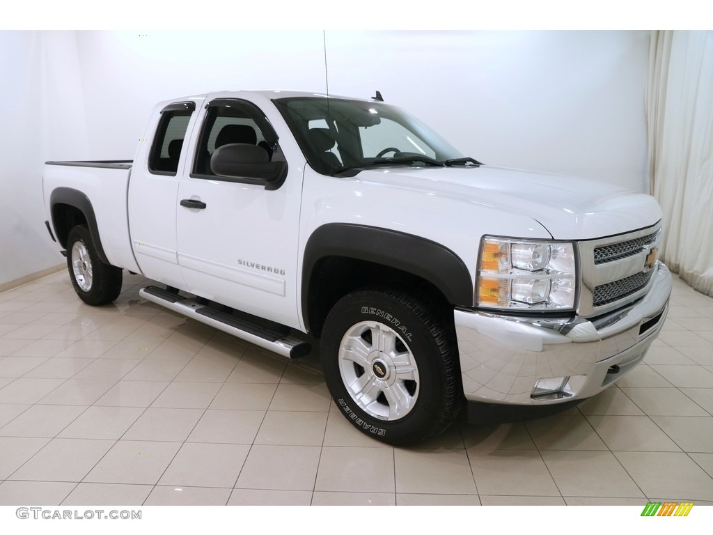 2013 Silverado 1500 LT Extended Cab 4x4 - Summit White / Ebony photo #1