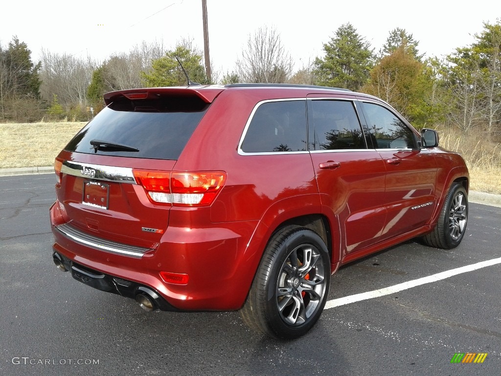 2012 Grand Cherokee SRT8 4x4 - Deep Cherry Red Crystal Pearl / SRT Black photo #6