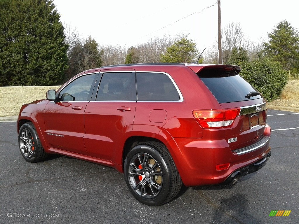 2012 Grand Cherokee SRT8 4x4 - Deep Cherry Red Crystal Pearl / SRT Black photo #8