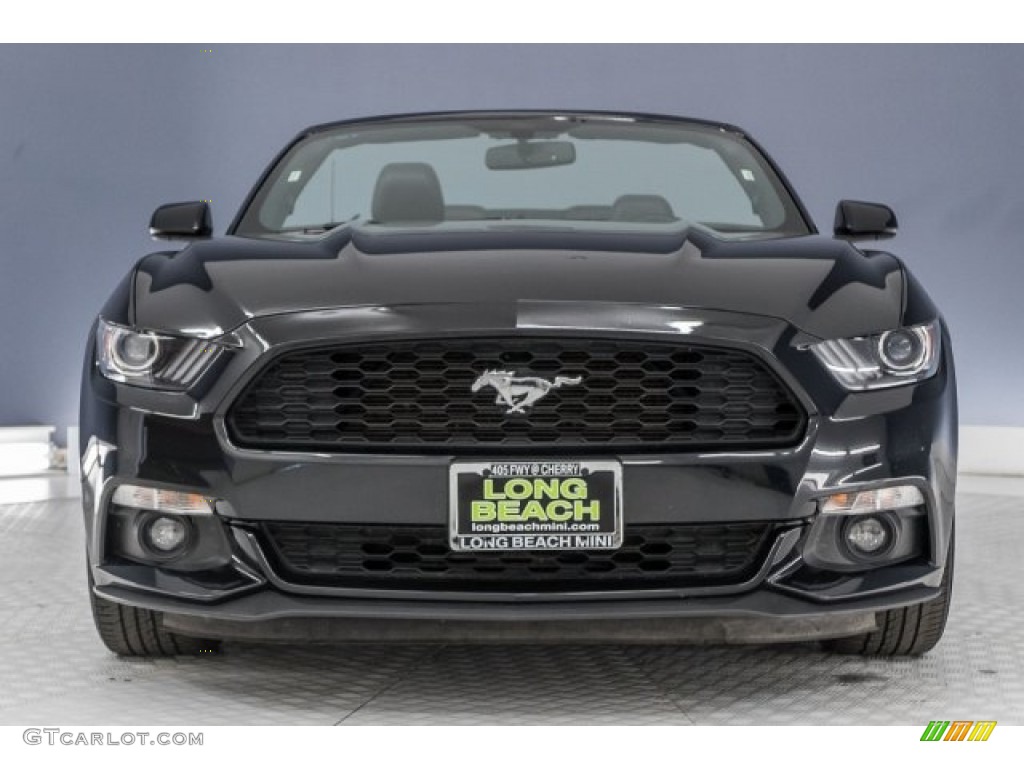 2016 Mustang EcoBoost Premium Convertible - Shadow Black / Ebony photo #2