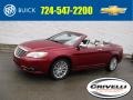 Deep Cherry Red Crystal Pearl Coat 2012 Chrysler 200 Limited Convertible