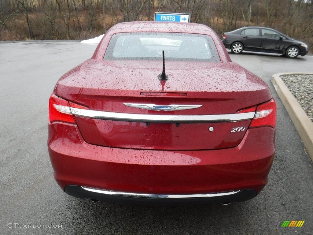 2012 200 Limited Convertible - Deep Cherry Red Crystal Pearl Coat / Black/Light Frost photo #12