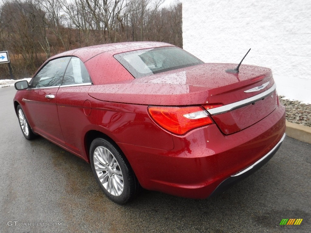 2012 200 Limited Convertible - Deep Cherry Red Crystal Pearl Coat / Black/Light Frost photo #14
