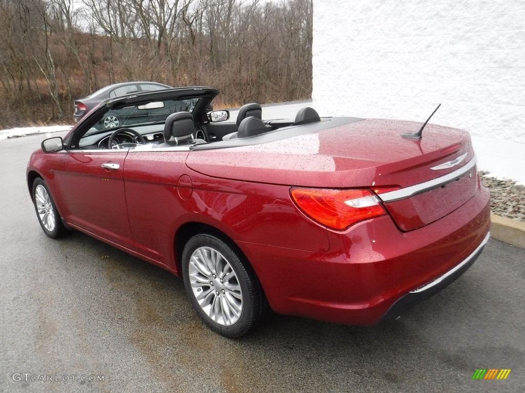 2012 200 Limited Convertible - Deep Cherry Red Crystal Pearl Coat / Black/Light Frost photo #15