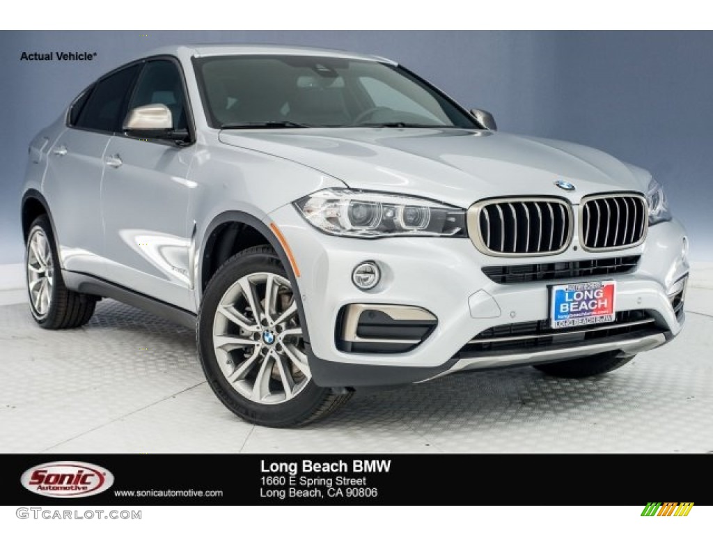2018 X6 xDrive35i - Glacier Silver Metallic / Black photo #1