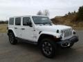 2018 Bright White Jeep Wrangler Unlimited Sahara 4x4  photo #4