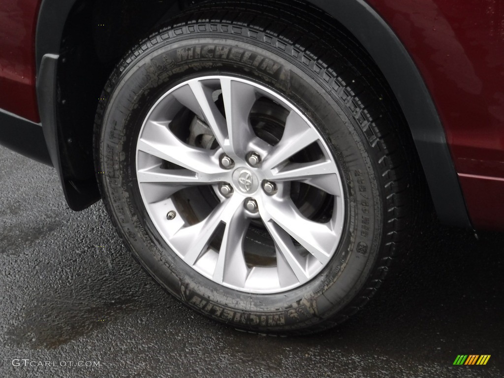 2015 Highlander XLE AWD - Ooh La La Rouge Mica / Almond photo #3