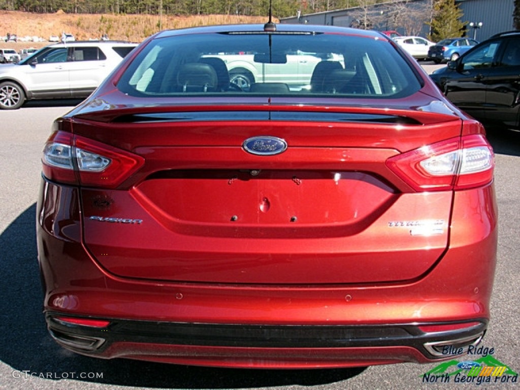 2014 Fusion Titanium AWD - Sunset / Charcoal Black photo #4