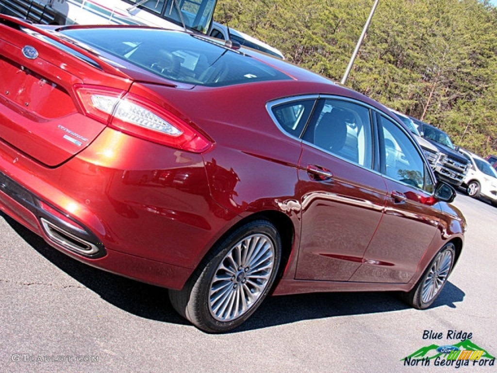 2014 Fusion Titanium AWD - Sunset / Charcoal Black photo #32