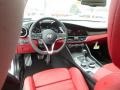 2018 Alfa Romeo Giulia Black/Red Interior Front Seat Photo