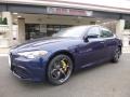 Montecarlo Blue Metallic 2018 Alfa Romeo Giulia Ti AWD Exterior
