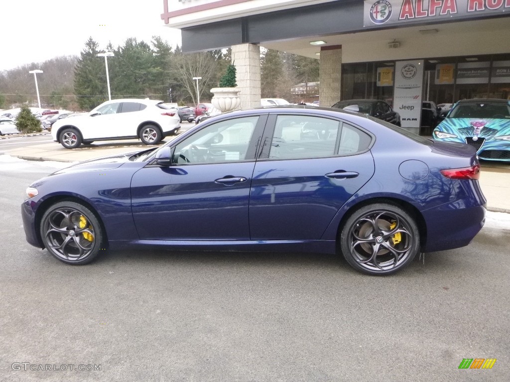 Montecarlo Blue Metallic 2018 Alfa Romeo Giulia Ti AWD Exterior Photo #125224645