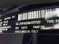 092: Montecarlo Blue Metallic 2018 Alfa Romeo Giulia Ti AWD Color Code