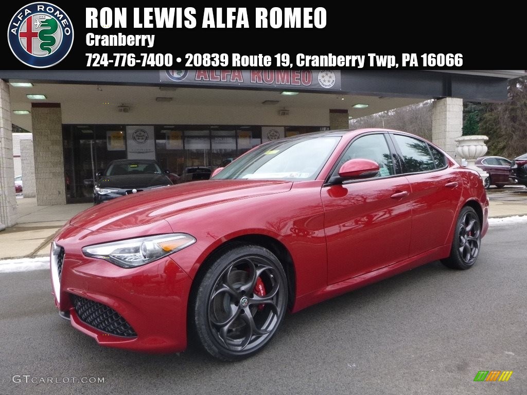 2018 Giulia Ti AWD - Rosso (Red) Competizione Tri-Coat / Black/Dark Gray photo #1