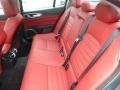 2018 Alfa Romeo Giulia Black/Red Interior Rear Seat Photo