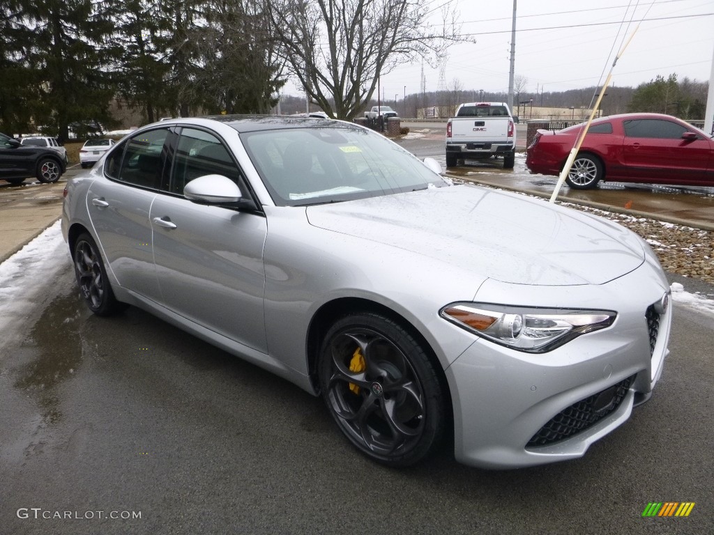 Silverstone Gray Metallic 2018 Alfa Romeo Giulia Ti AWD Exterior Photo #125227117