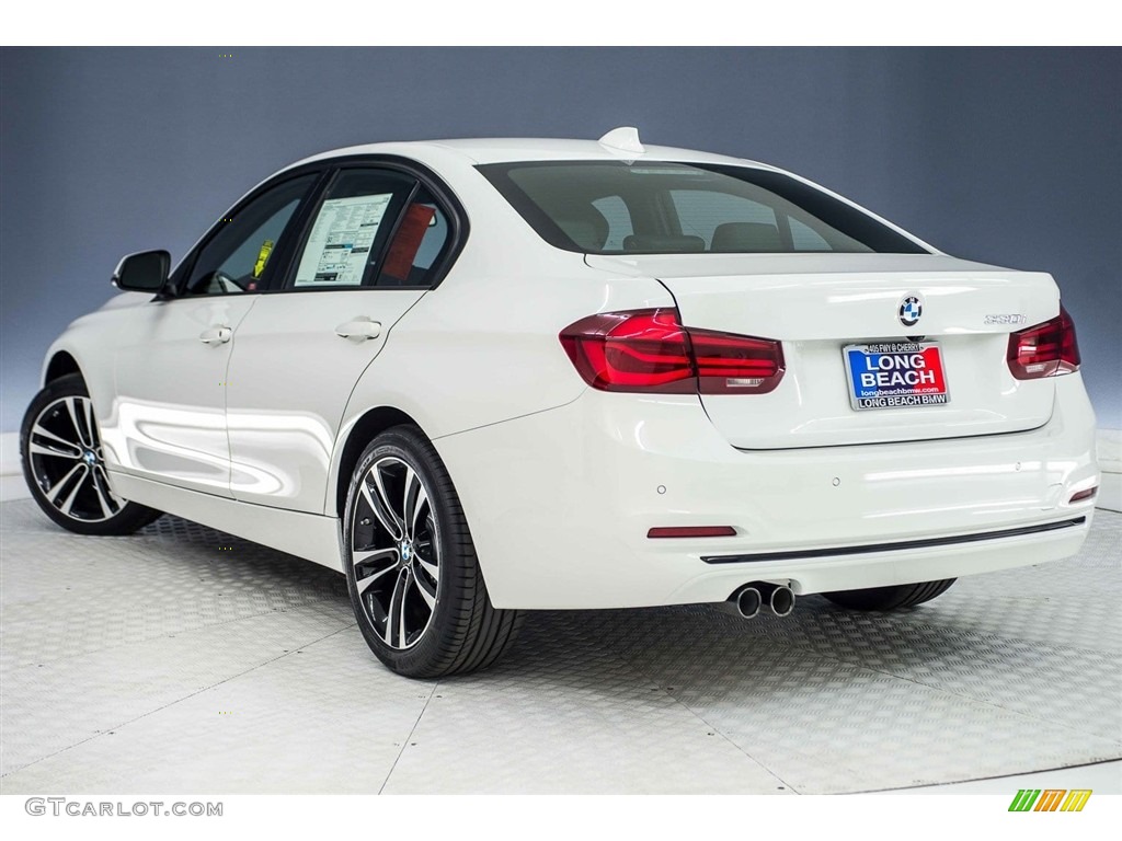 2018 3 Series 330i Sedan - Alpine White / Black photo #4