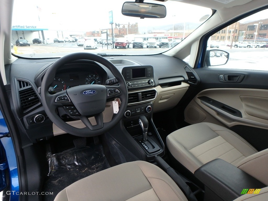 Medium Light Stone Interior 2018 Ford EcoSport S 4WD Photo #125231207