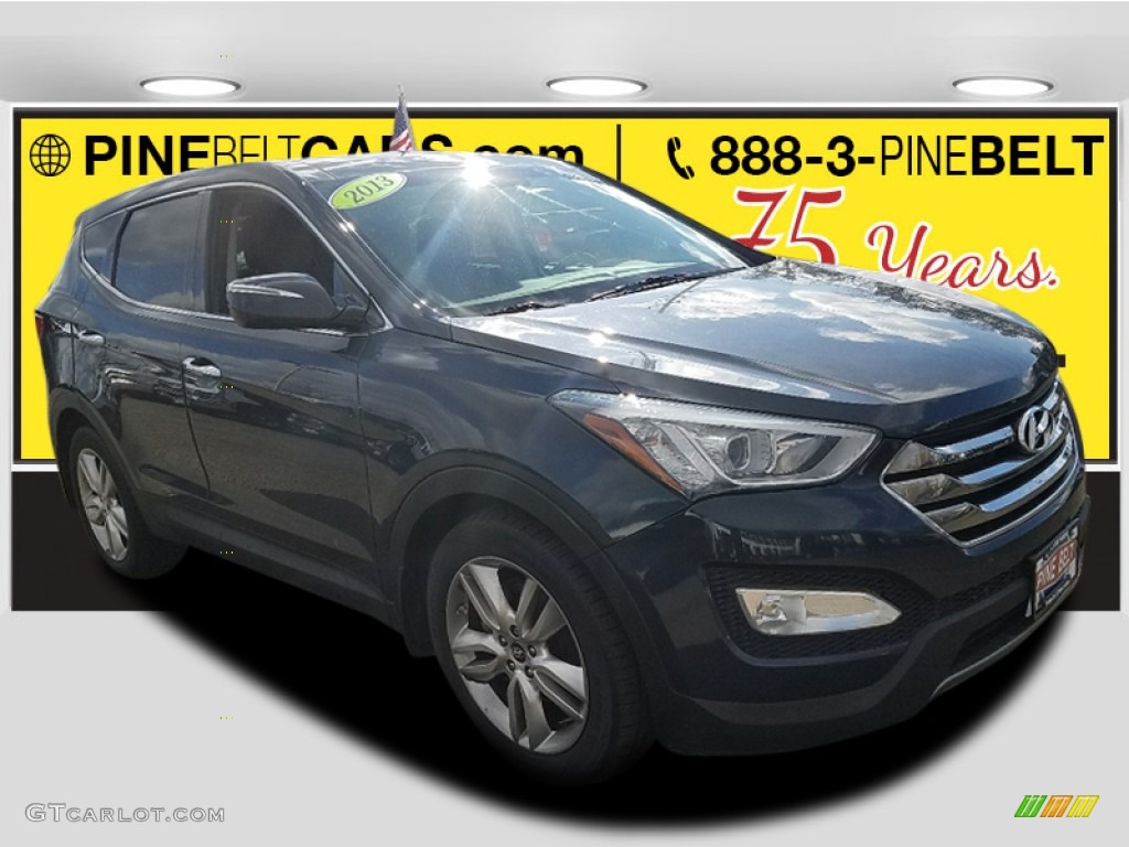 2013 Santa Fe Sport 2.0T AWD - Marlin Blue / Gray photo #1