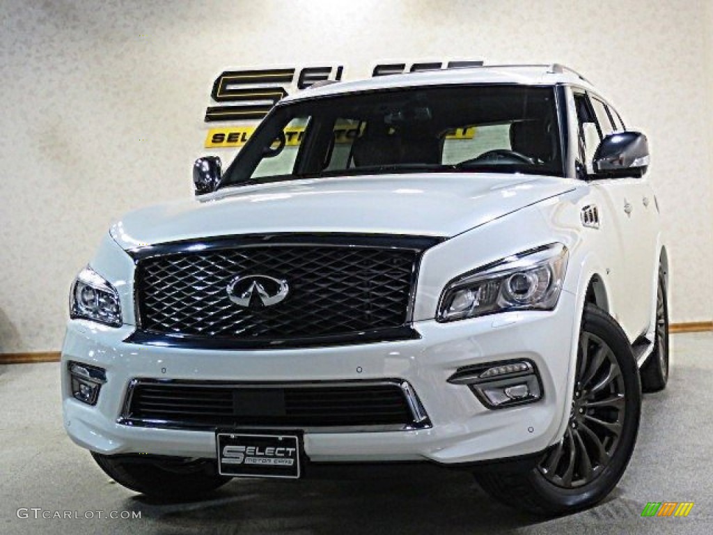 Majestic White Infiniti QX80