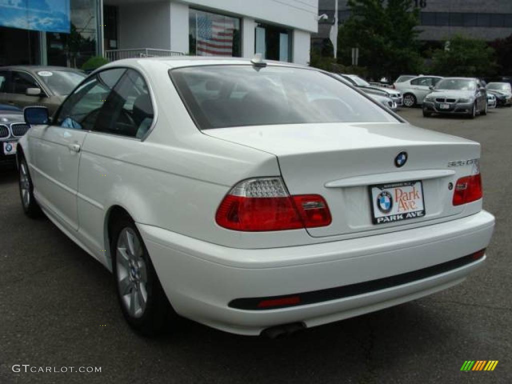 2006 3 Series 325i Coupe - Alpine White / Black photo #6