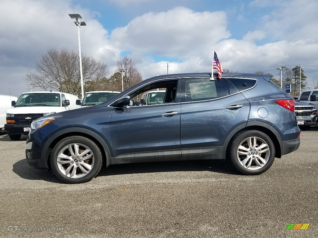 2013 Santa Fe Sport 2.0T AWD - Marlin Blue / Gray photo #4