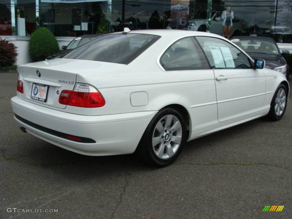 2006 3 Series 325i Coupe - Alpine White / Black photo #8