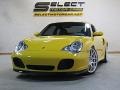 2002 Speed Yellow Porsche 911 Turbo Coupe #125228934