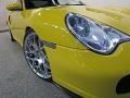 2002 Speed Yellow Porsche 911 Turbo Coupe  photo #12
