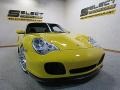 2002 Speed Yellow Porsche 911 Turbo Coupe  photo #17