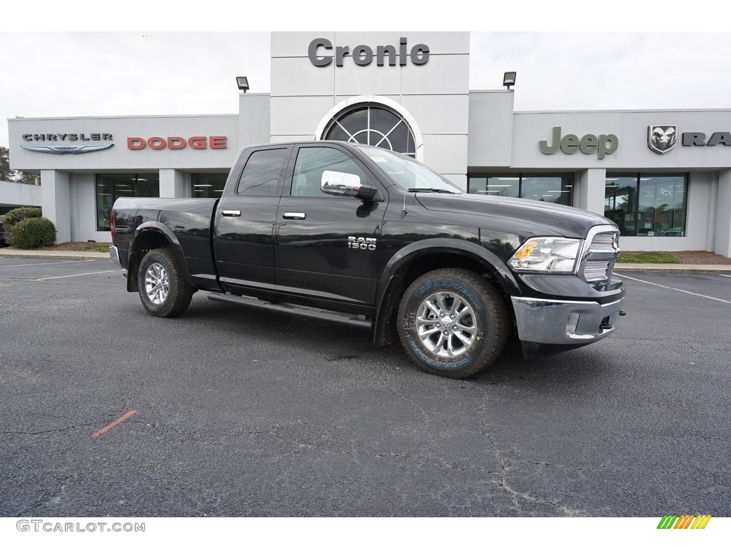 2018 1500 Harvest Edition Quad Cab - Brilliant Black Crystal Pearl / Black/Diesel Gray photo #1