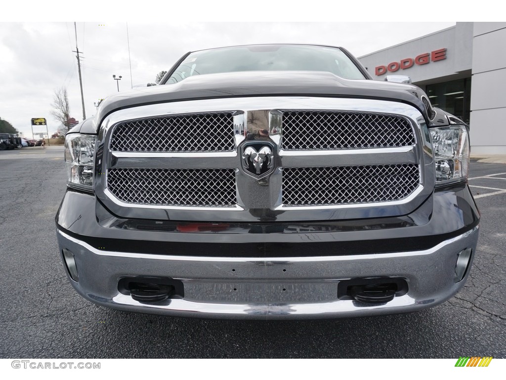 2018 1500 Harvest Edition Quad Cab - Brilliant Black Crystal Pearl / Black/Diesel Gray photo #2