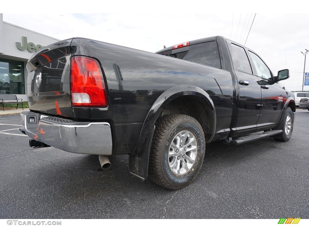 2018 1500 Harvest Edition Quad Cab - Brilliant Black Crystal Pearl / Black/Diesel Gray photo #7
