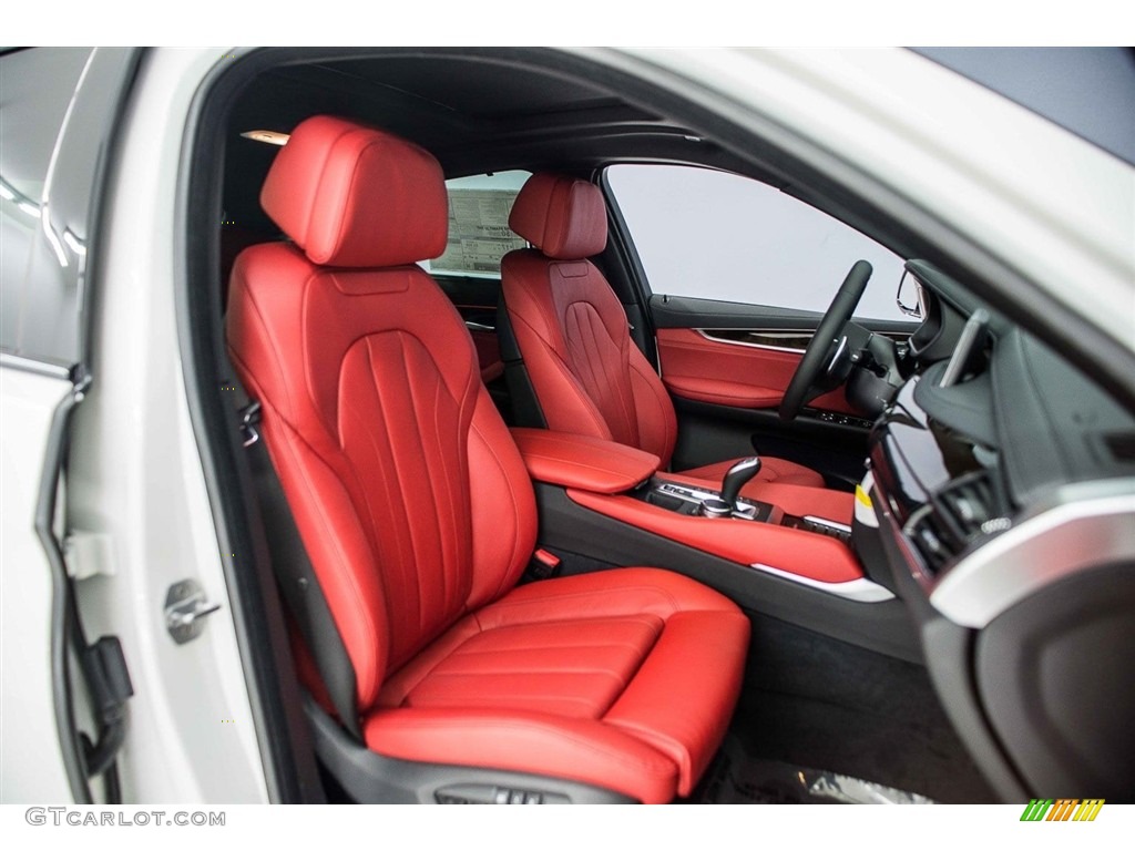 Coral Red/Black Interior 2018 BMW X6 xDrive50i Photo #125235323