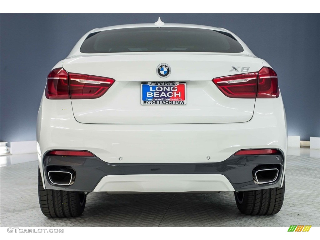 2018 X6 xDrive50i - Alpine White / Coral Red/Black photo #3