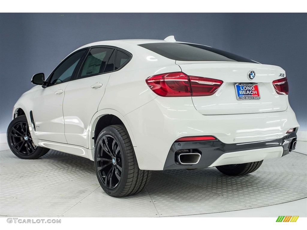 2018 X6 xDrive50i - Alpine White / Coral Red/Black photo #4
