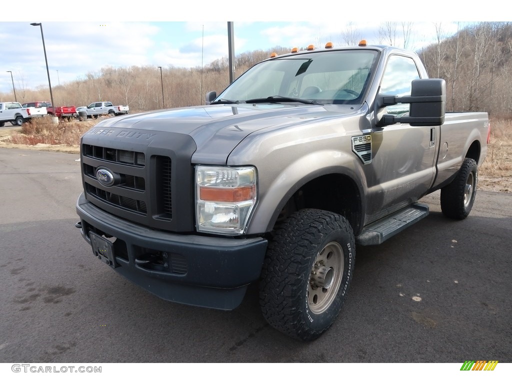 2009 F250 Super Duty XL Regular Cab 4x4 - Sterling Grey Metallic / Medium Stone photo #3