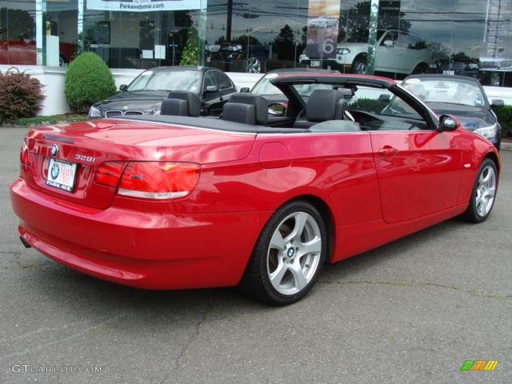 2007 3 Series 328i Convertible - Crimson Red / Black photo #14