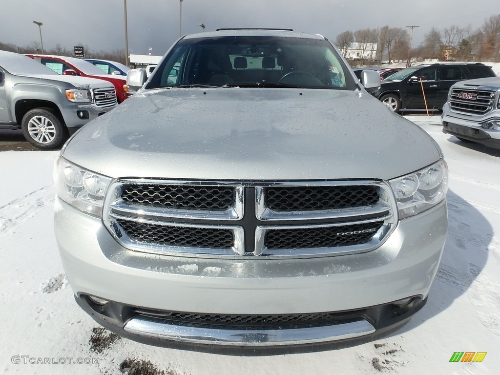 2012 Durango Crew AWD - Bright Silver Metallic / Black photo #2