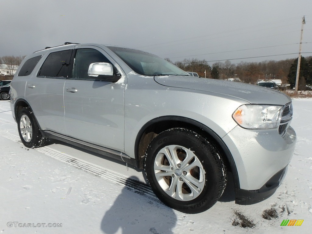 2012 Durango Crew AWD - Bright Silver Metallic / Black photo #4