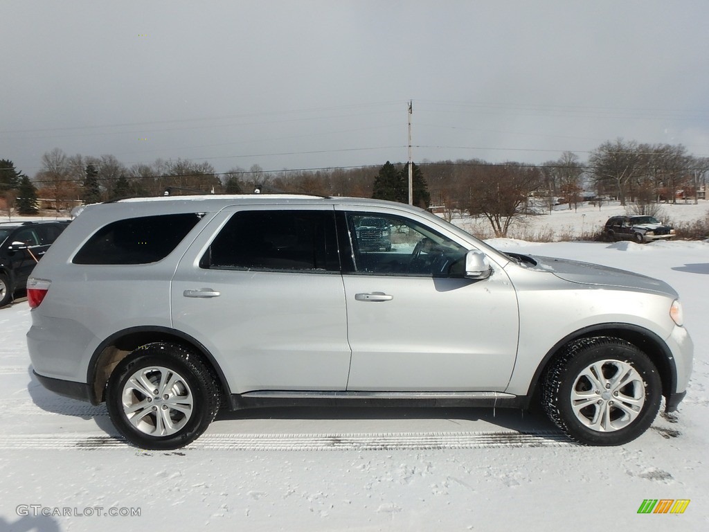 2012 Durango Crew AWD - Bright Silver Metallic / Black photo #5