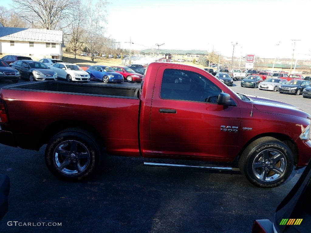 2014 1500 Express Regular Cab - Deep Cherry Red Crystal Pearl / Black/Diesel Gray photo #7